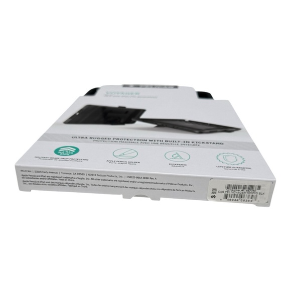 Pelican Black Voyager Case with Kickstand for 10.2-inch iPad 8th & 7th Gen - NEW - Picture 4 of 4